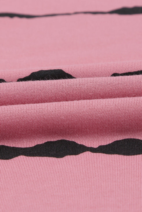 Striped Abstract Long Sleeve Casual Sweatshirt