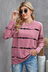 Striped Abstract Long Sleeve Casual Sweatshirt