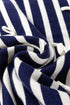 Striped Bow Applique Sleeveless Knit Sweater