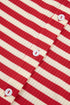 Striped Button Front Ribbed Knit Tank Top