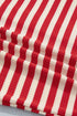 Striped Button Front Ribbed Knit Tank Top