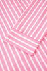 Striped Button Front Textured Long Sleeve Pajama Set