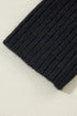 Striped Button Front V Neck Soft Knit Cardigan