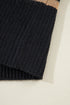 Striped Button Front V Neck Soft Knit Cardigan