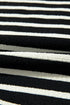 Striped Chenille Letter Graphic Corded Pullover Sweatshirt