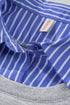 Striped Collar Two In One Patchwork Loose Sweatshirt