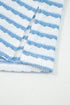 Striped Collared Pullover Wide Leg Drawstring Pant Set