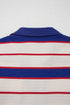 Striped Collared V Neck Long Sleeve Pullover Sweater