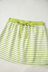 Striped Collared V Neck Pullover Skort Two Piece Dress