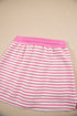 Striped Collared V Neck Pullover Skort Two Piece Dress