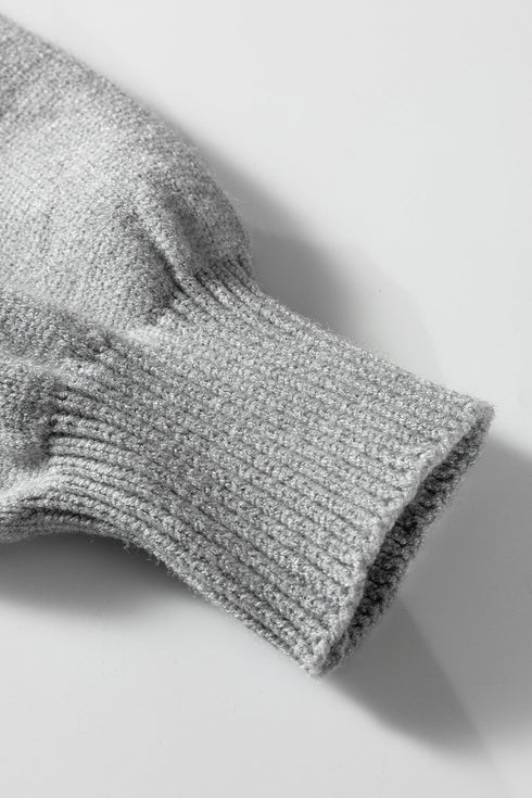 Striped Color Block Contrast Sleeve Knit Sweater