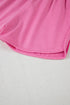 Striped Color Block Elastic High Waist Casual Shorts
