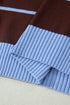 Striped Color Block Sleeveless Round Neck Sweater Vest
