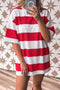 Striped Color Block Southern Charm Relaxed Tunic Tee