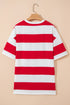 Striped Color Block Southern Charm Relaxed Tunic Tee