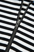 Striped Colorblock Half Zip Casual Pullover Hoodie