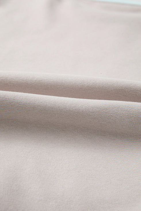 Striped Colorblock Patchwork Drop Shoulder Sweatshirt