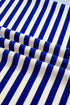 Striped Contrast Trim Cap Sleeve Casual Short Set