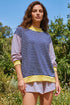 Striped Crew Neck Casual Long Sleeve Pullover Top