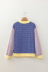 Striped Crew Neck Casual Long Sleeve Pullover Top