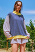 Striped Crew Neck Casual Long Sleeve Pullover Top
