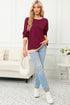 Striped Crew Neck Drop Shoulder Pullover Sweatshirt