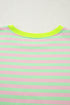 Striped Crew Neck Drop Shoulder Pullover Sweatshirt