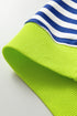 Striped Crew Neck Drop Shoulder Pullover Sweatshirt