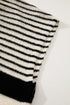 Striped Crew Neck Sleeveless Knit Pullover Sweater