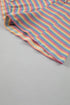 Striped Crew Neck Tassel Drawstring Matching Short Set