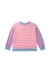 Striped Crewneck Long Sleeve Shift Tunic Sweatshirt