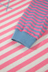 Striped Crewneck Long Sleeve Shift Tunic Sweatshirt