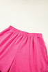Striped Detail Casual Athleisure Two Piece Short Sets