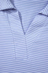 Striped Dolman Sleeve Polo Shirt And Drawstring Short Set