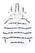 Striped Drawstring Button Long Sleeve Hoodie