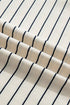 Striped Drawstring Pocket Tunic Tank Bodycon Mini Dress