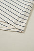 Striped Drawstring Pocket Tunic Tank Bodycon Mini Dress