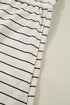 Striped Drawstring Pocket Tunic Tank Bodycon Mini Dress