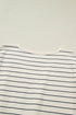 Striped Drawstring Pocket Tunic Tank Bodycon Mini Dress