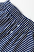 Striped Drop Shoulder Cotton Blend Tee And Shorts Lounge Set