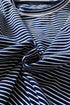 Striped Drop Shoulder Cotton Blend Tee And Shorts Lounge Set