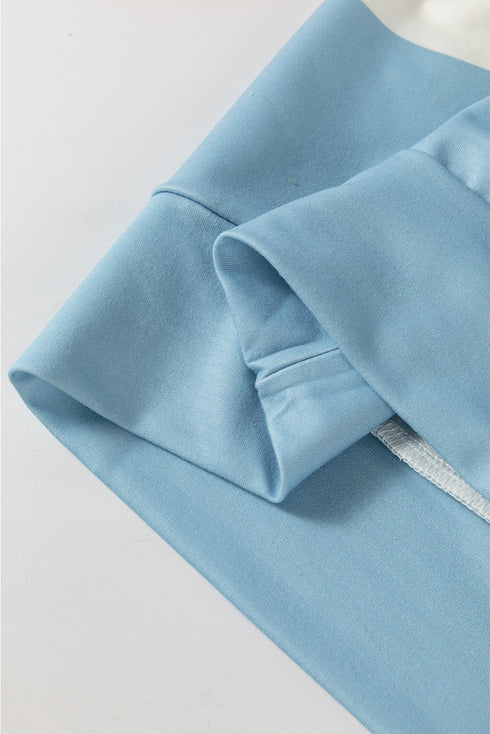 Striped Drop Shoulder Relaxed Fit Knit Top