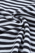 Striped Drop Shoulder Ribbed Trim Pullover Sweater