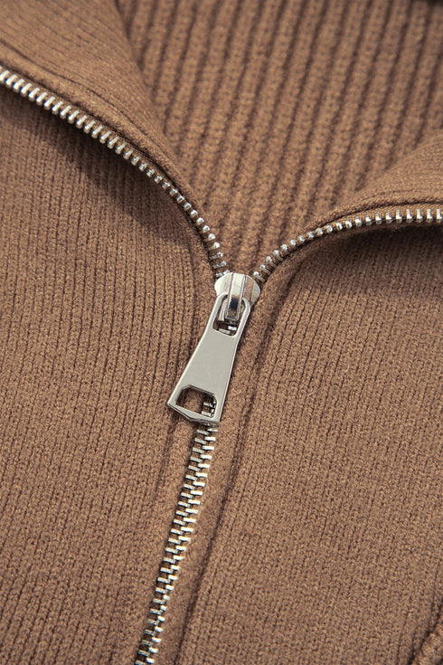 Striped Drop Shoulder V Neck Tunic Sweater