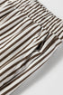 Striped Elastic High Waist Pocketed Wide Leg Pants