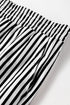 Striped Elastic High Waist Pocketed Wide Leg Pants