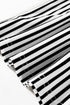 Striped Elastic High Waist Pocketed Wide Leg Pants