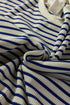Striped Elbow Patch Drop Shoulder Pullover Sweatshirt