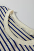 Striped Elbow Patch Drop Shoulder Pullover Sweatshirt