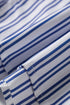 Striped Embroidered Detail Button Front Long Sleeve Casual Shirt
